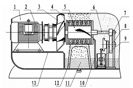 Piston water supply type atomization gas generator