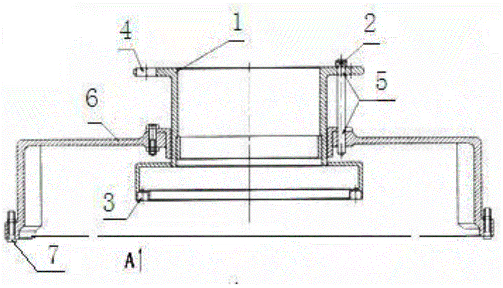 A stop device for tightening parts of an engine rotor and a stator and its application method