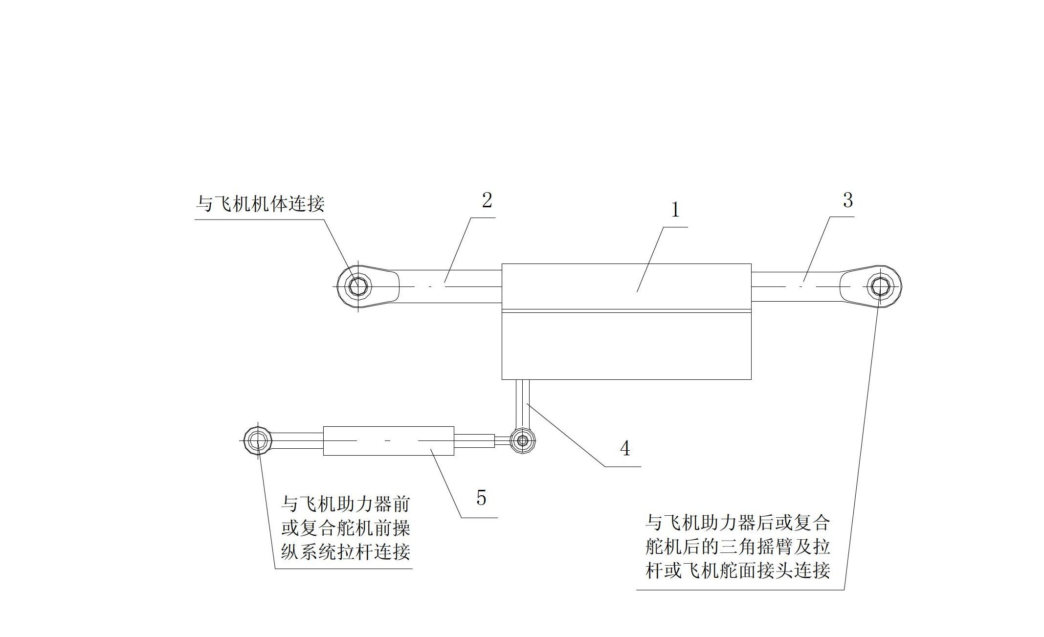 Load simulator of plane booster dummy assembly