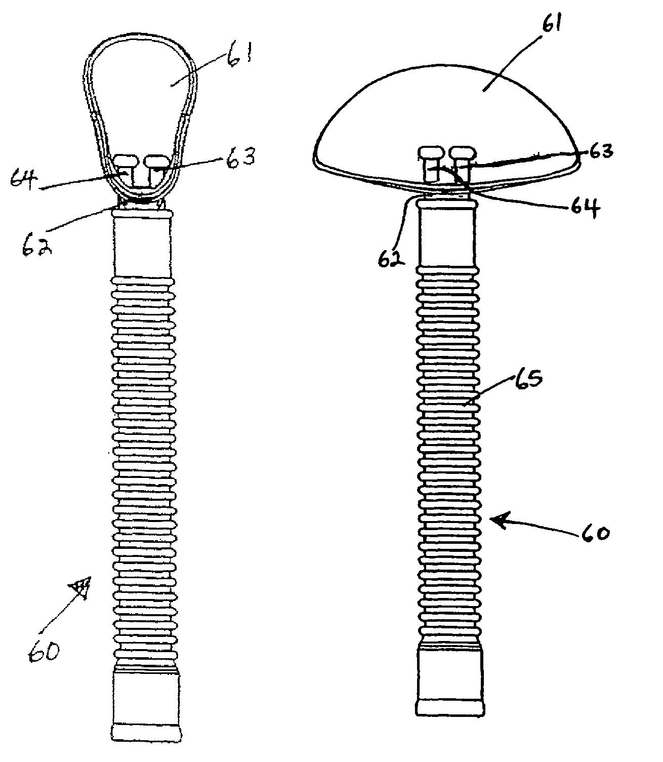 Nasal positive pressure device