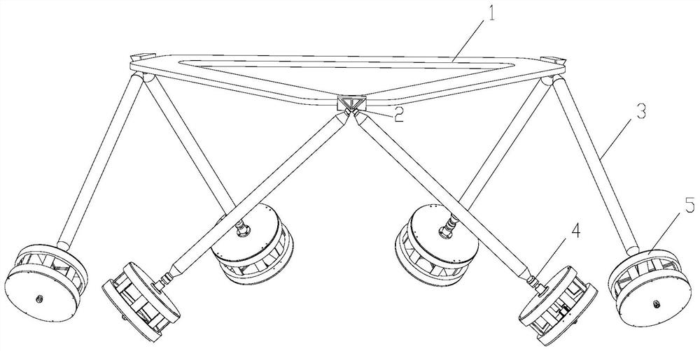 Cantilever type active and passive integrated orthogonal vibration isolation device with six degrees of freedom