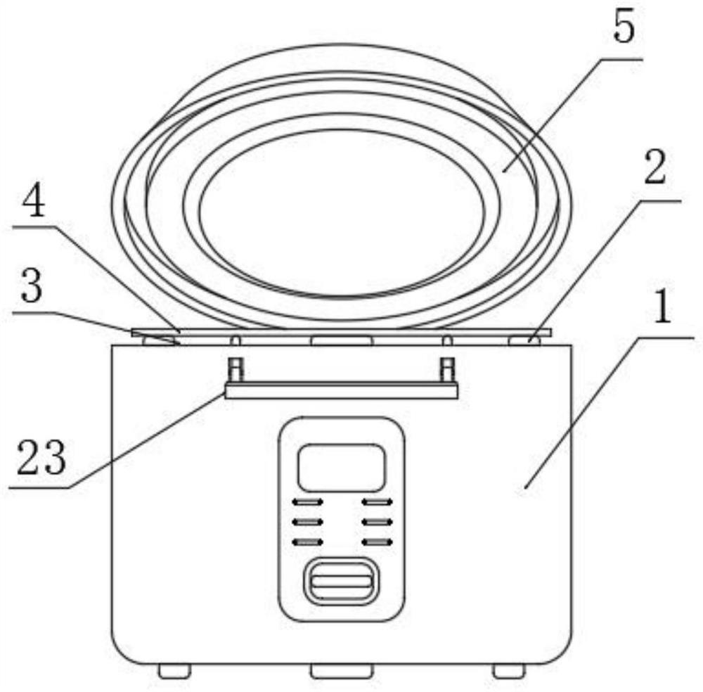 A crystal pot health-preserving electric rice cooker