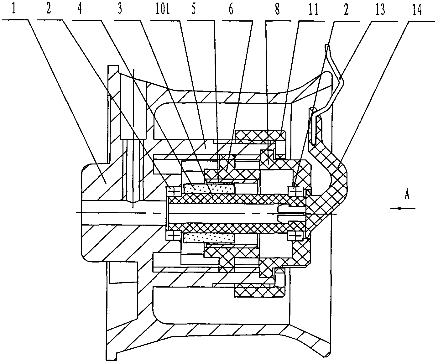 Yarn tension constant device