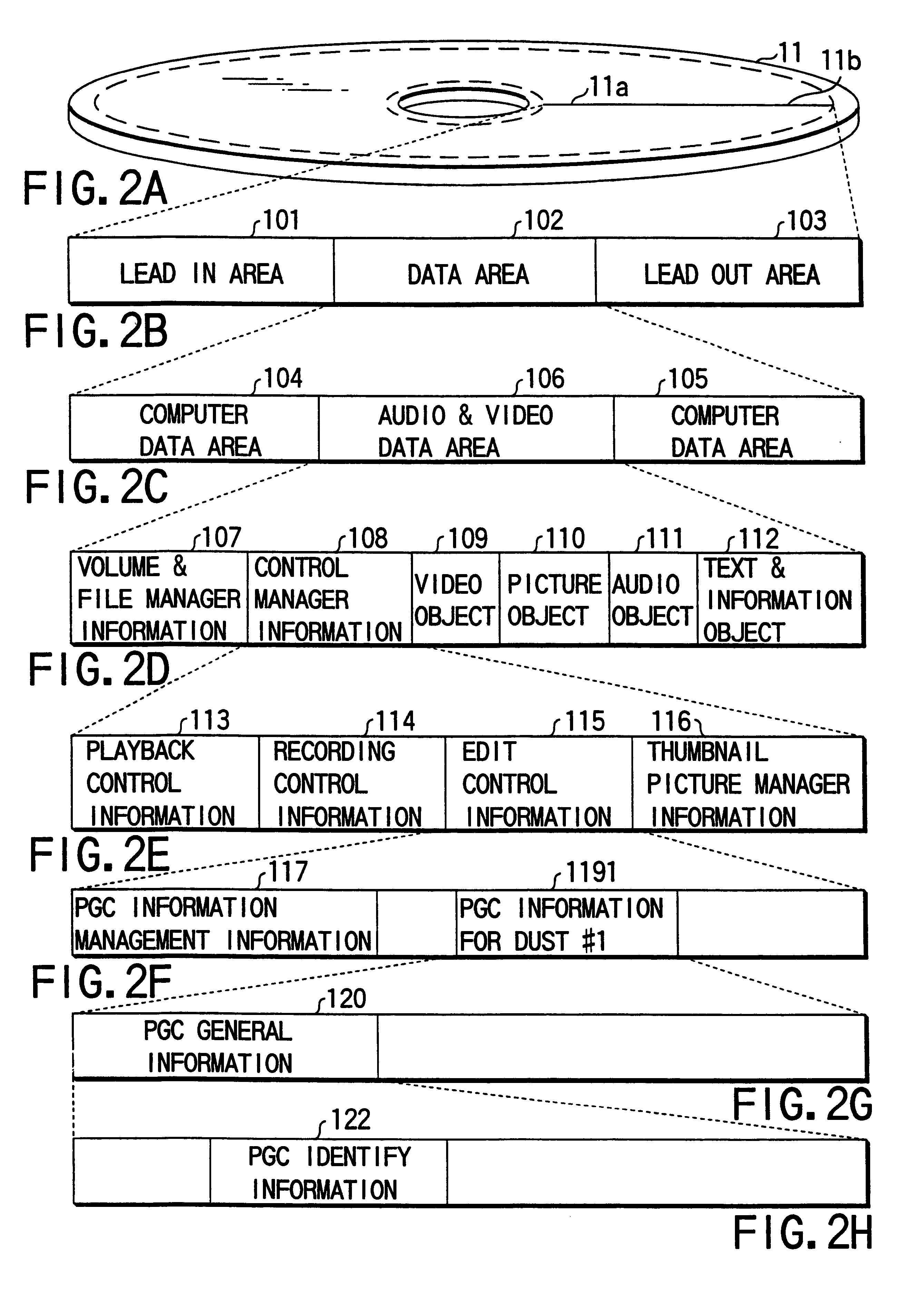 Video data recording medium, video data recording apparatus and video data playback apparatus