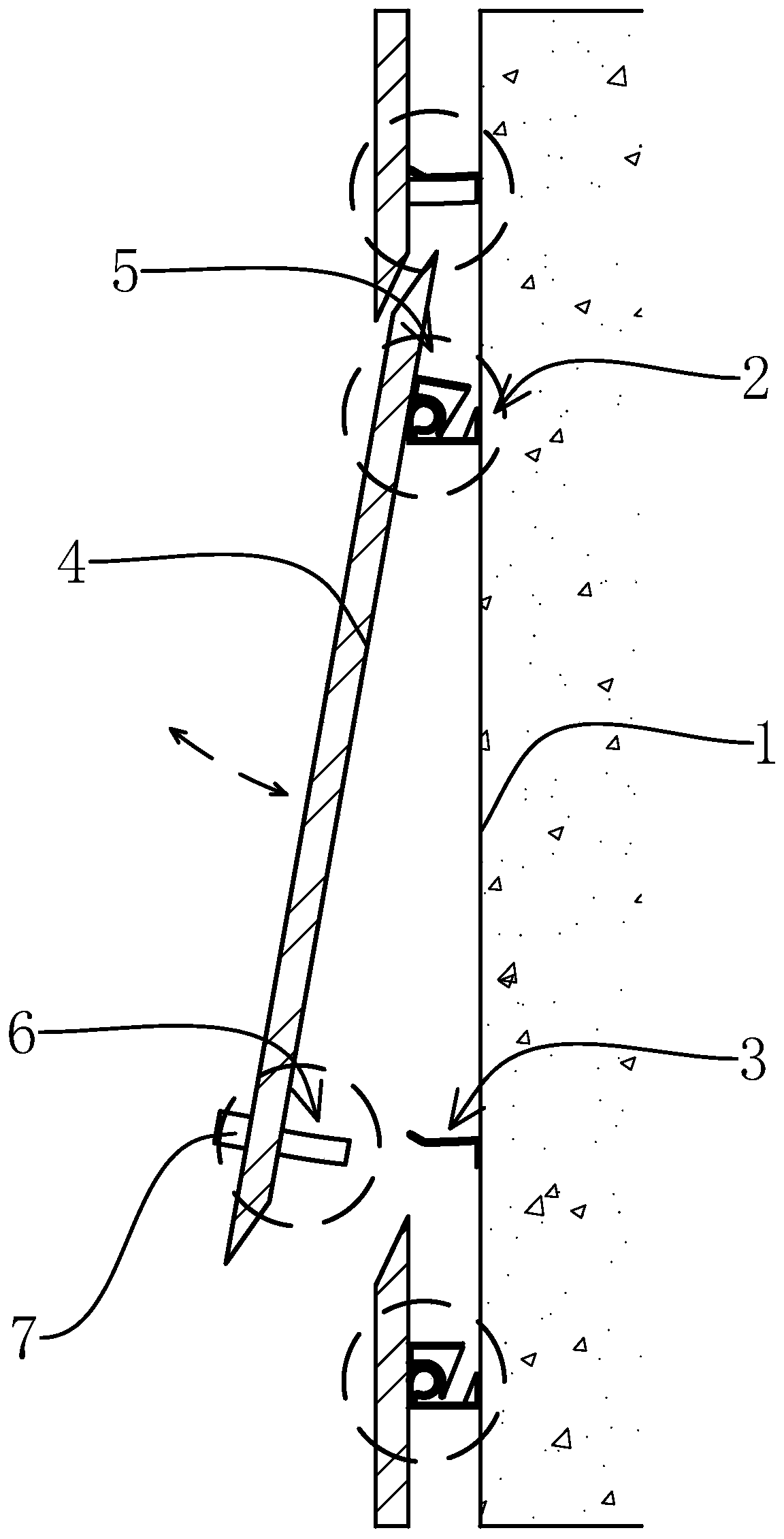 Building curtain wall structure and construction method thereof