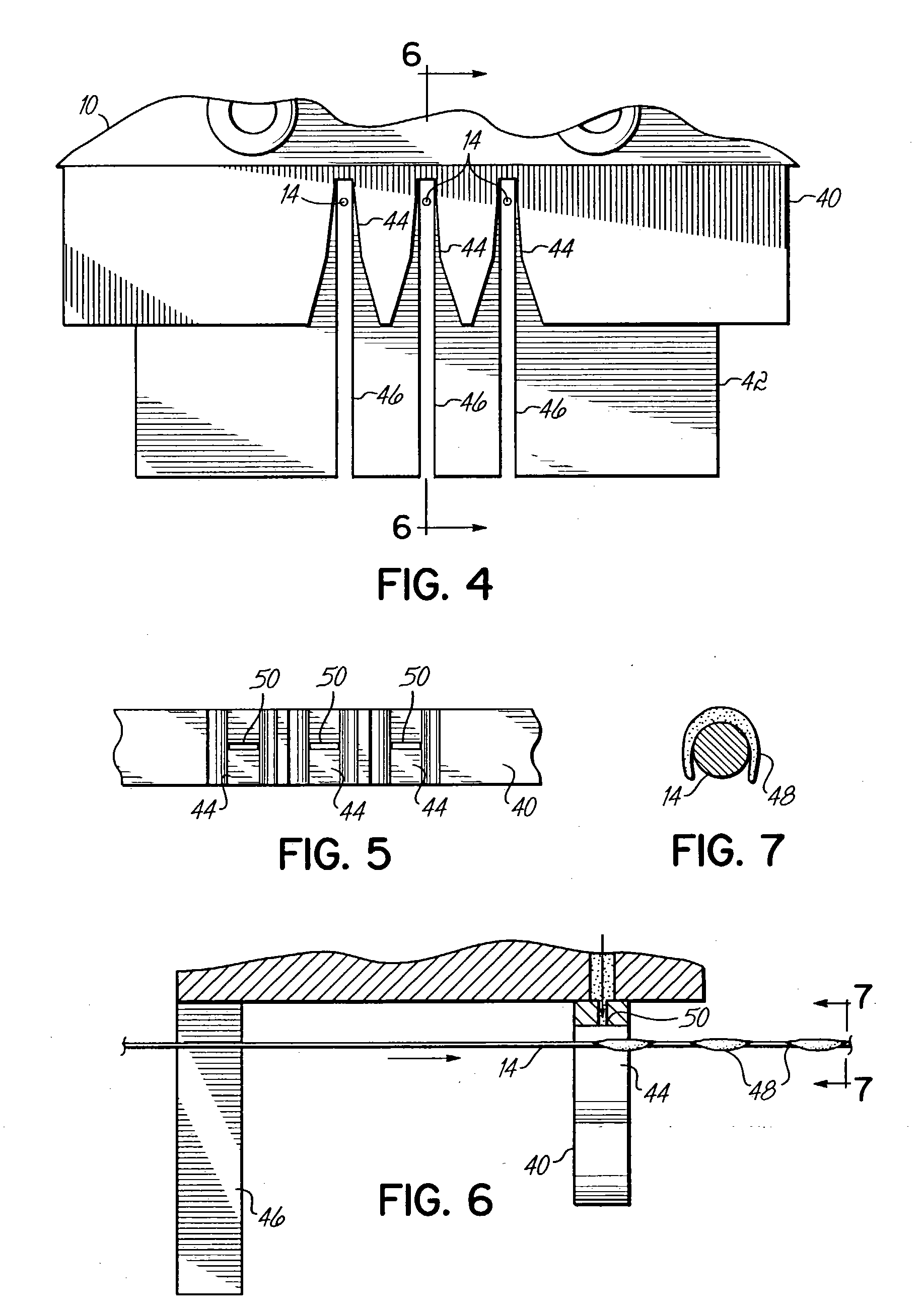 Method of securing elastic strands to flat substrates and products produced by the method