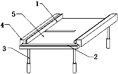 Photovoltaic power generation system installation structure applied to roof with steel-frame structure