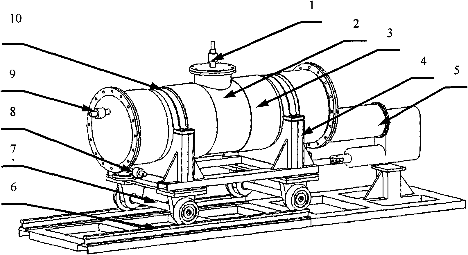 Dynamic test device of volatilization of crude oil