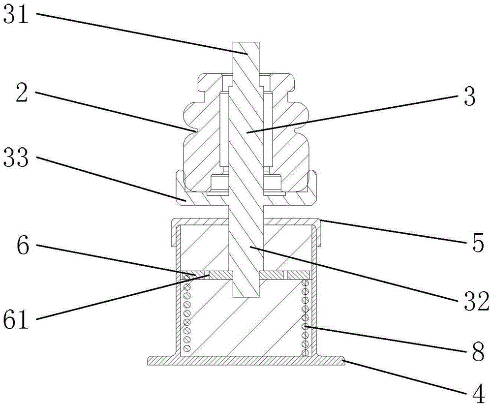 Compressor shock absorption system and air conditioner