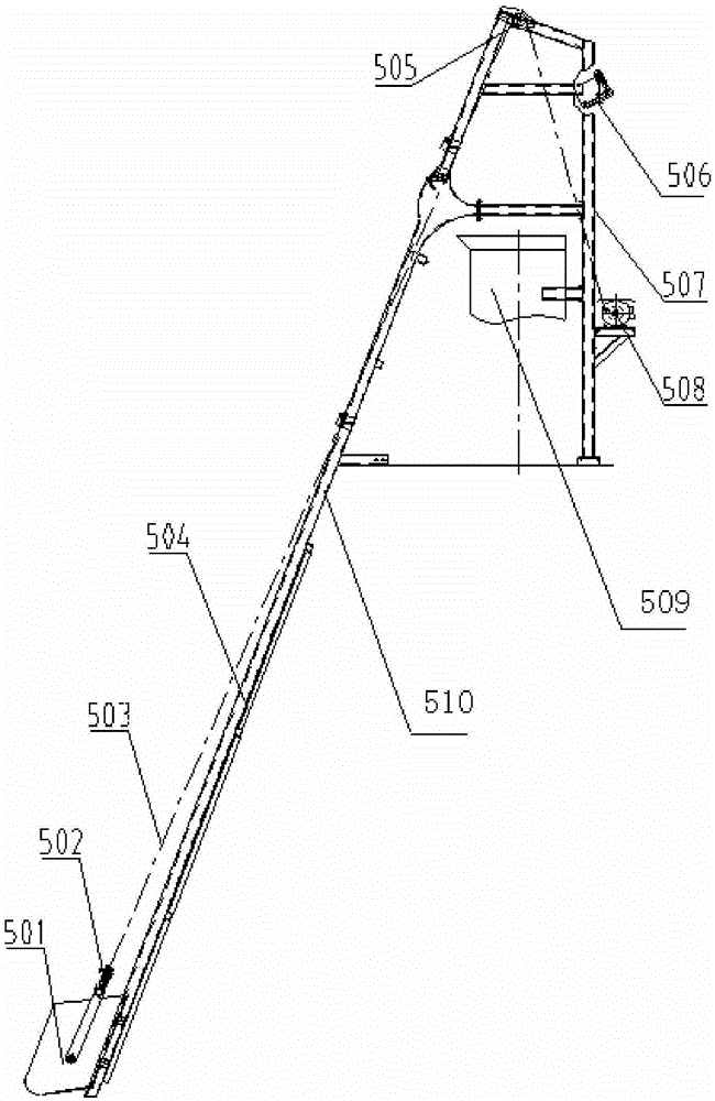 Coal gas generation and combustion device for heating sand and gravel in asphalt mixing station