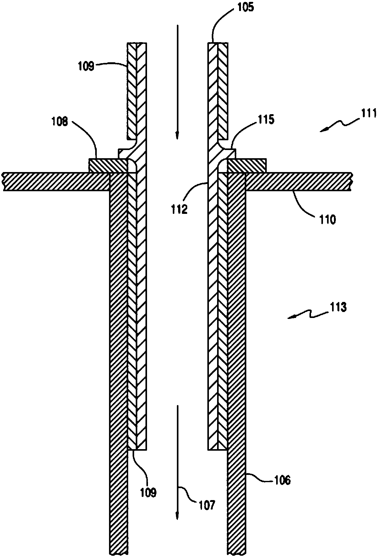 Method for stabilizing heat exchange tubes in the andrussow process