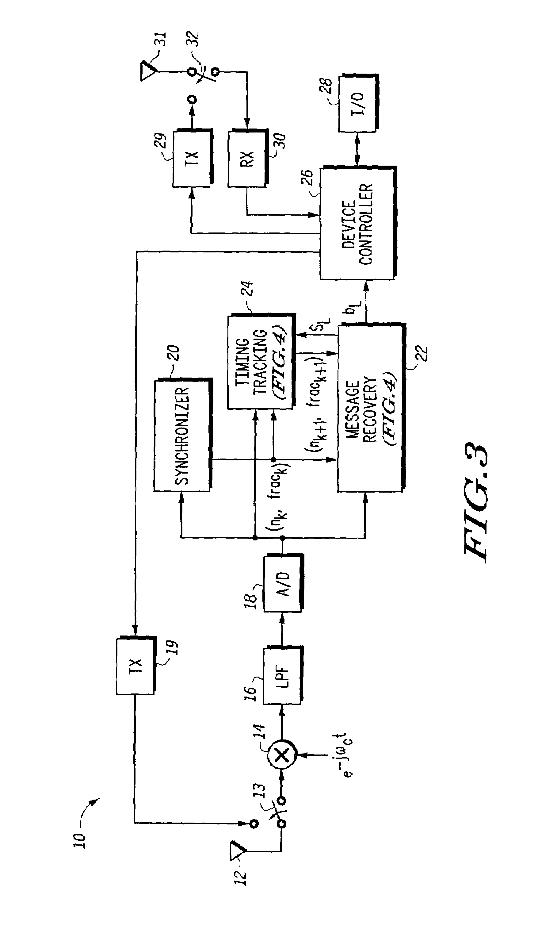 Symbol timing tracking and method therefor