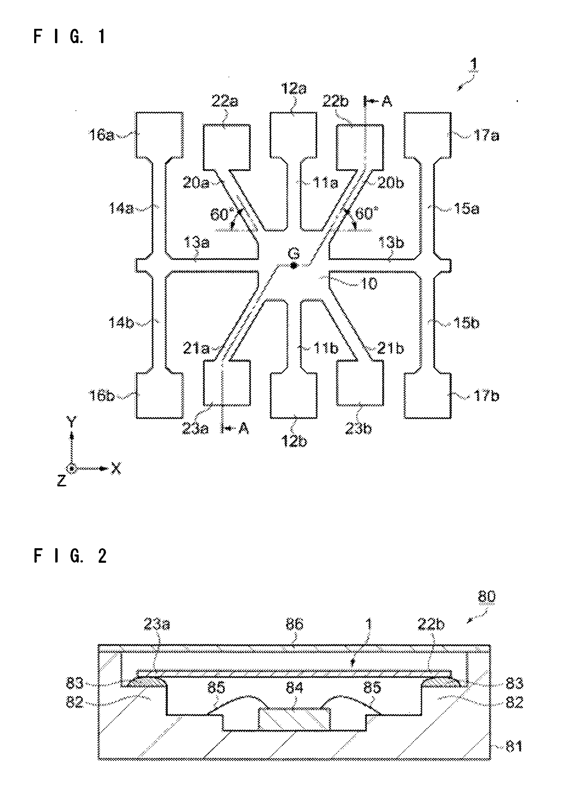 Piezoelectric vibration gyro element, structure for supporting the piezoelectric vibration gyro element and gyro sensor