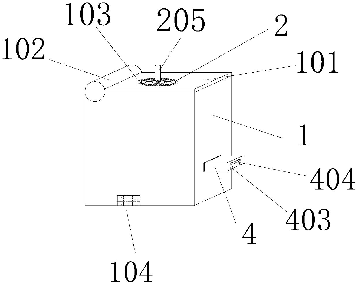 Domestic chicken slaughtering and hair removing device