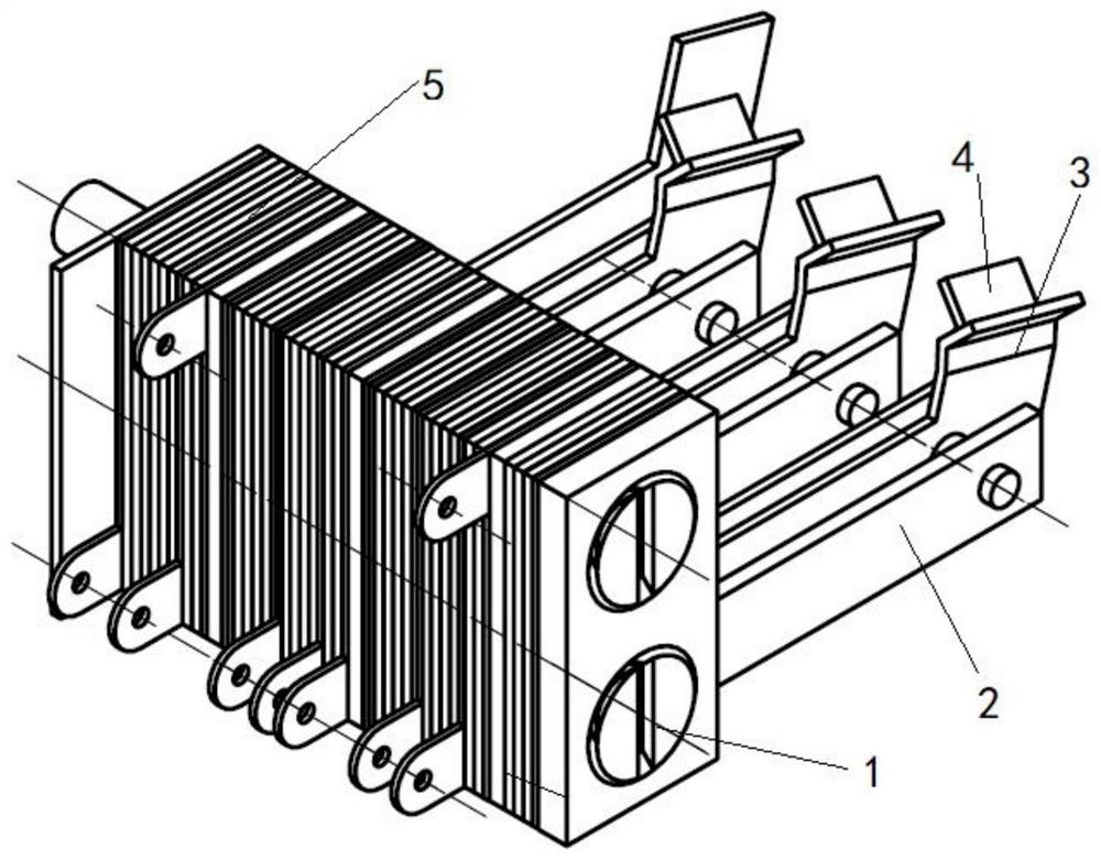 Contact group assembling device