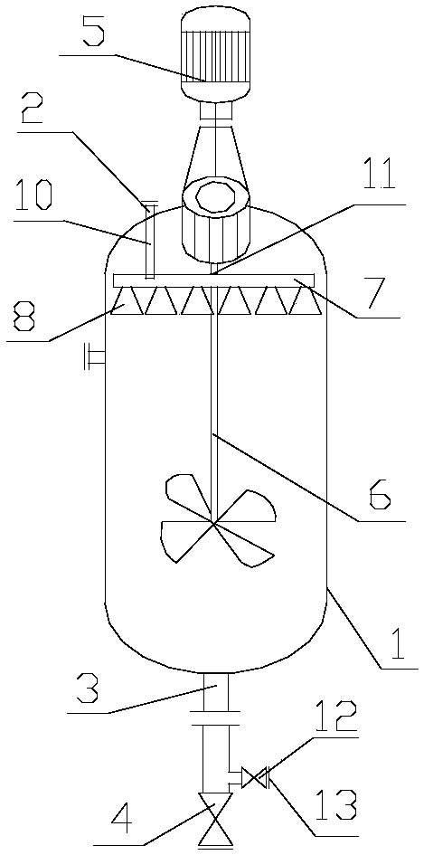 Cleaning device for stirring kettle