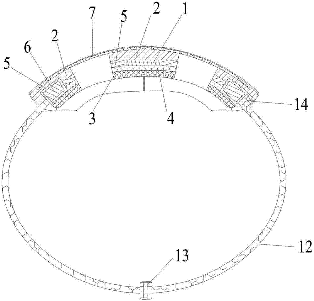 Wearable eyestrain relieving instrument