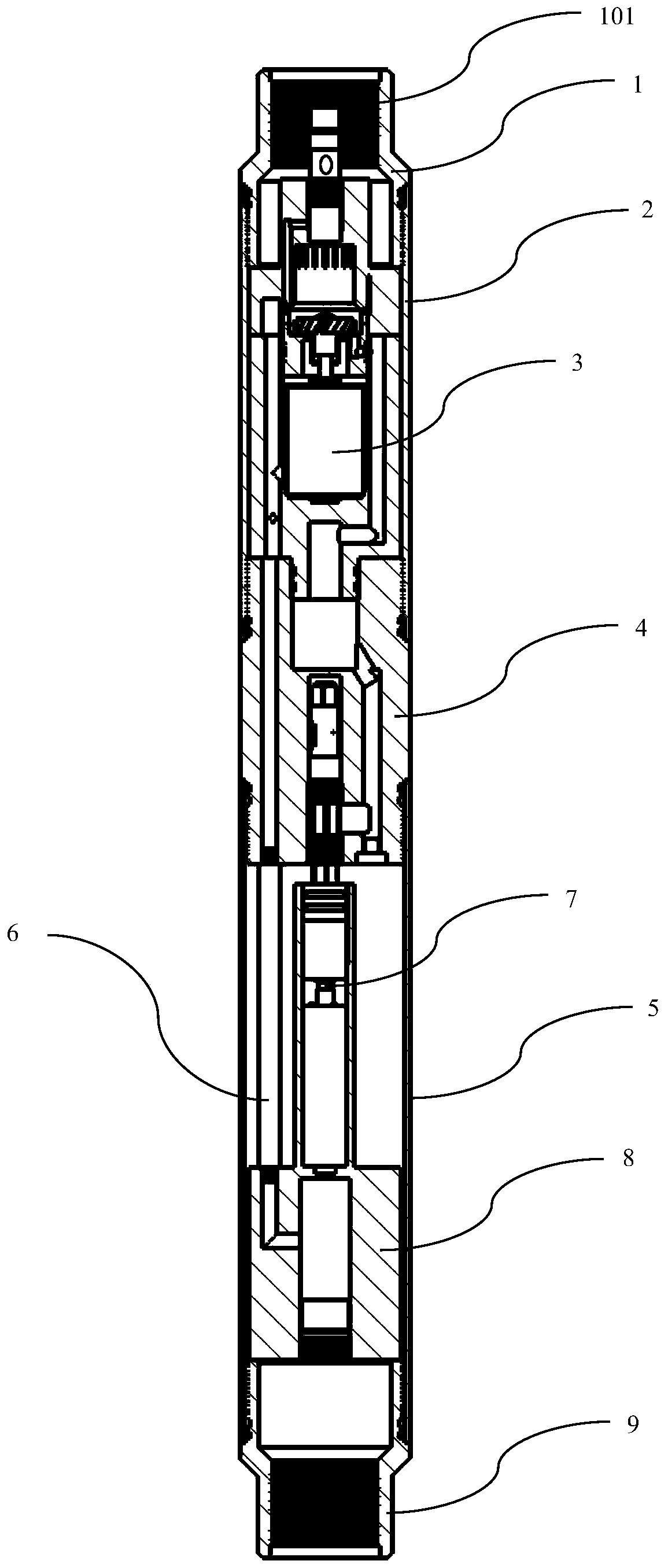 Non-contact turbine drive self-power-generating intelligent water distributor