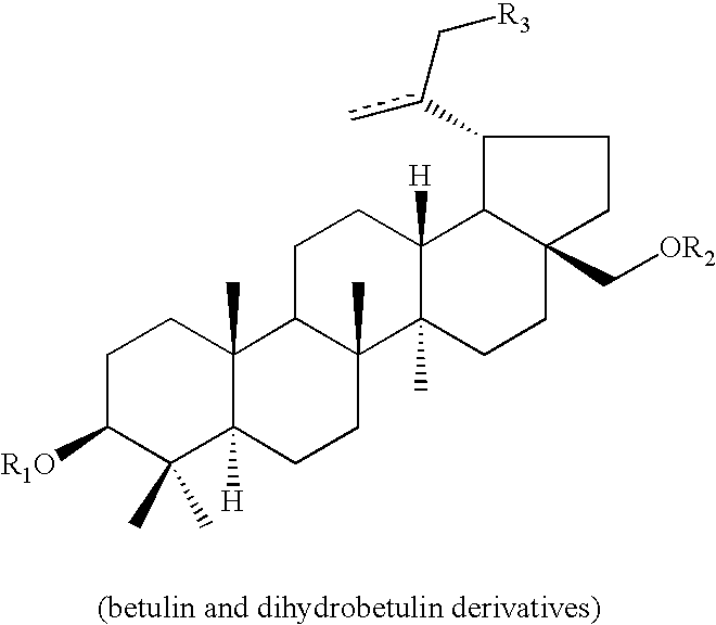 Monoacylated betulin and dihydrobetulin derivatives, preparation thereof and use thereof