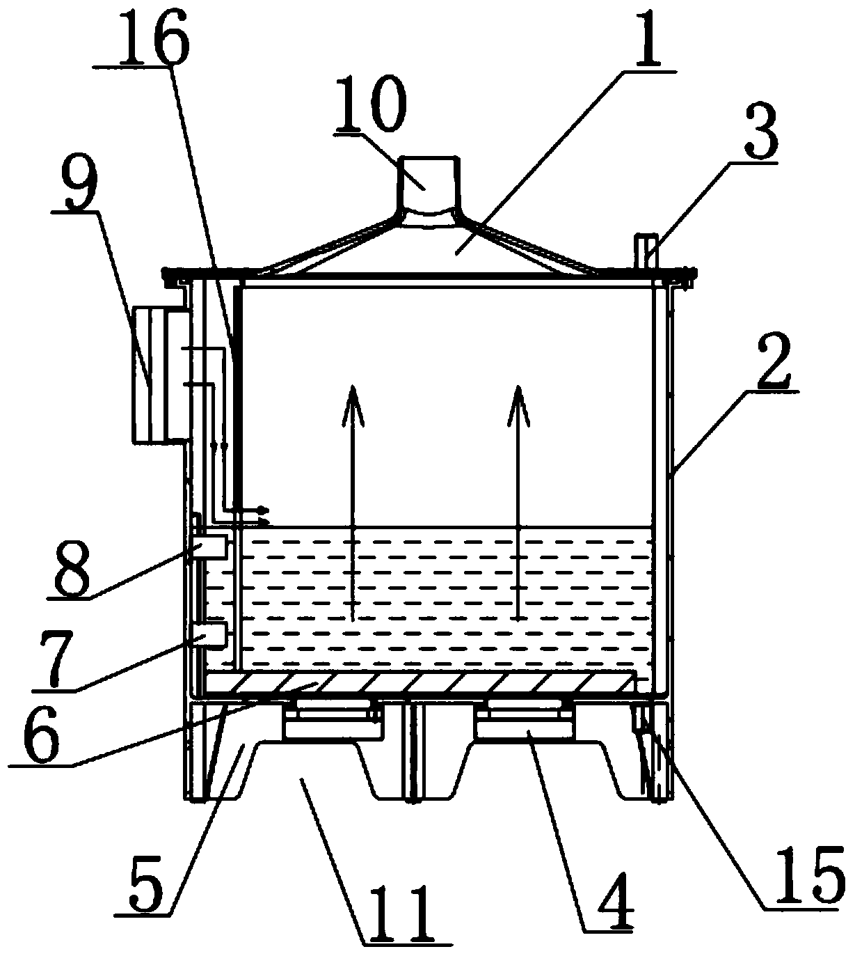 Atomization plant for carbon removal liquid of automobiles