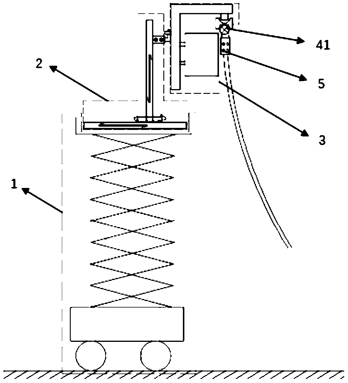 Device for mounting high-voltage line T-type clamp in live-line working mode