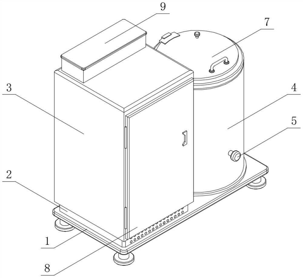 Disinfection device for nursing instruments for community nursing and working method thereof