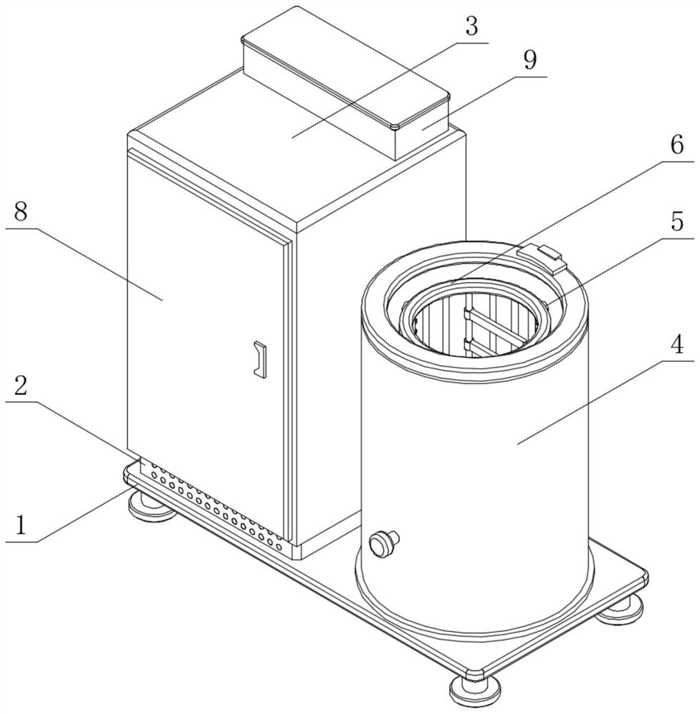 Disinfection device for nursing instruments for community nursing and working method thereof