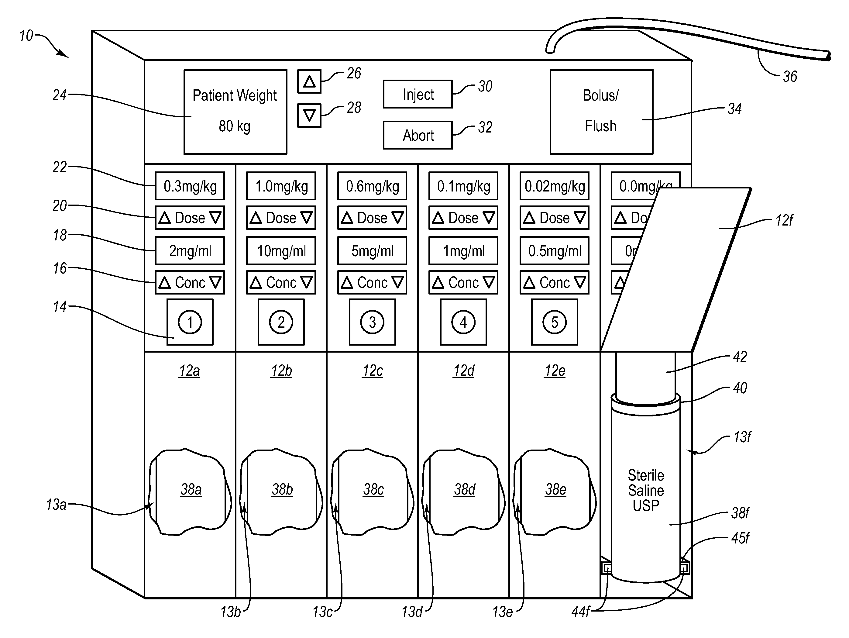 Emergency medication pump injection system