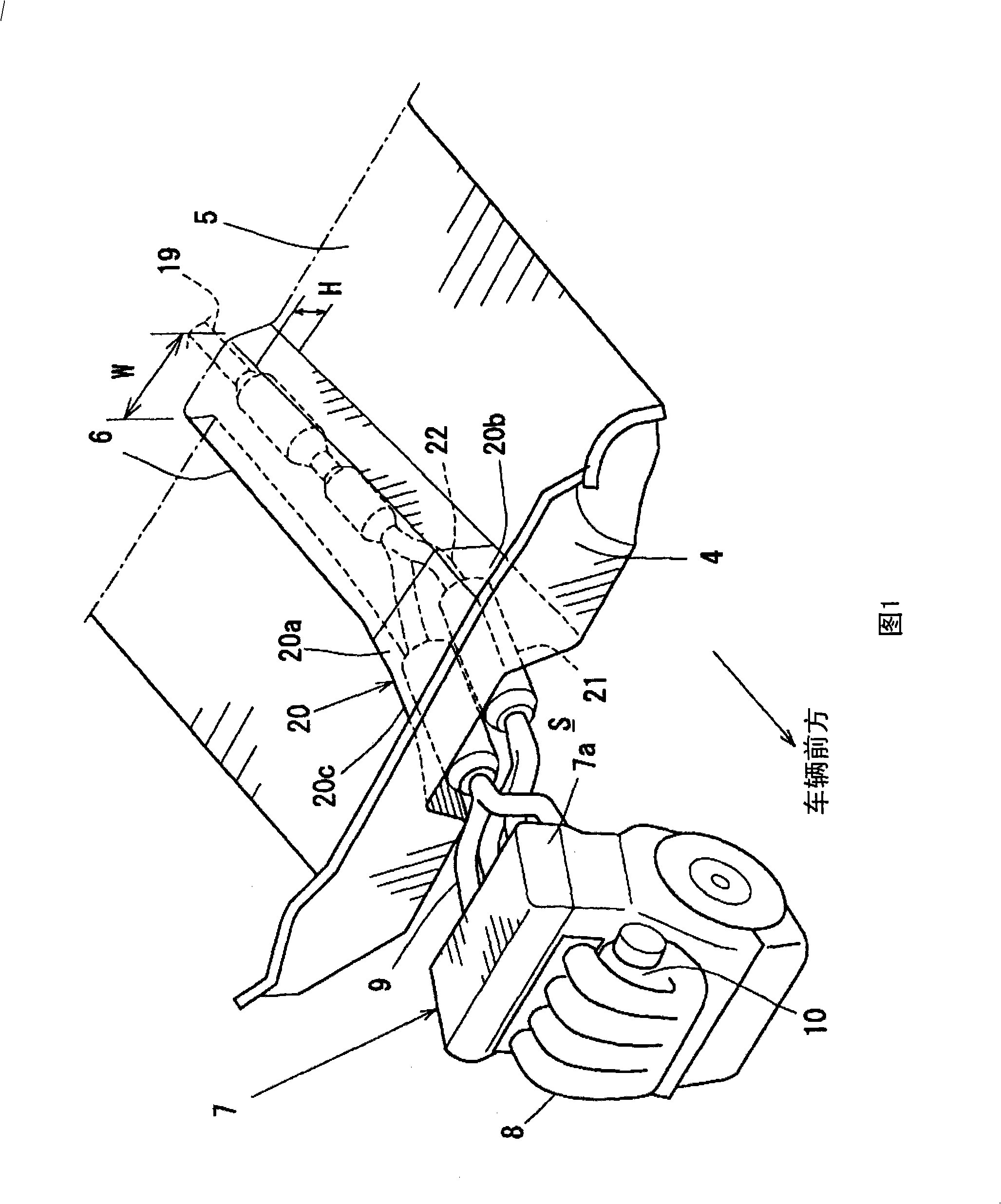 Front structure of vehicle