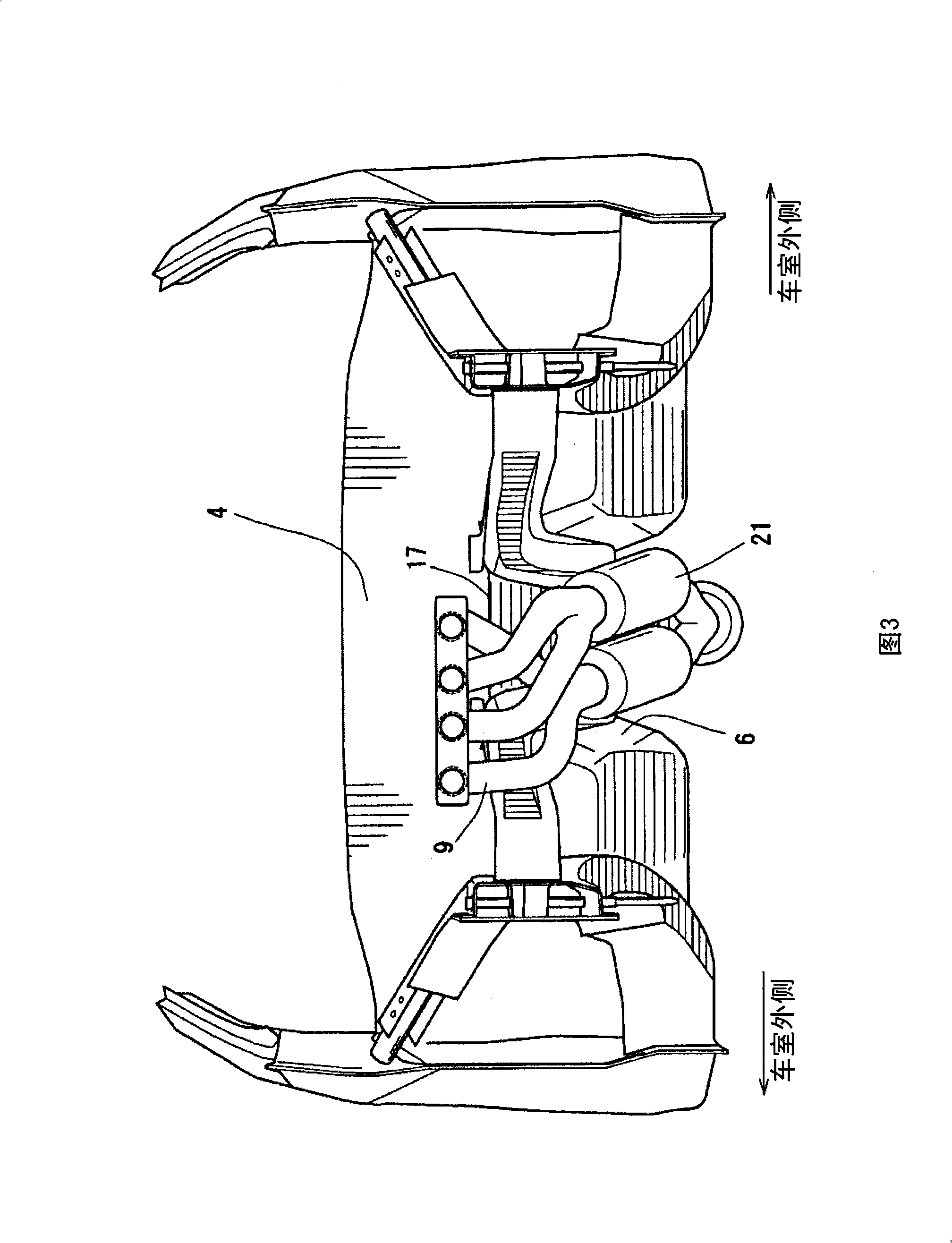 Front structure of vehicle