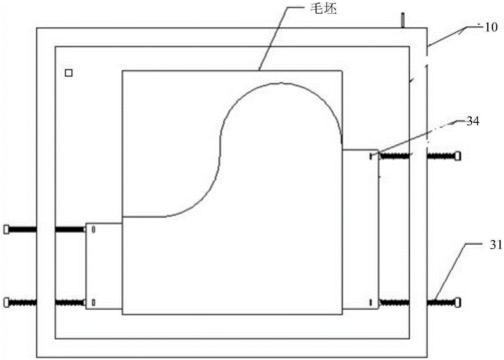 Clamping device and method for thin-walled frame type parts