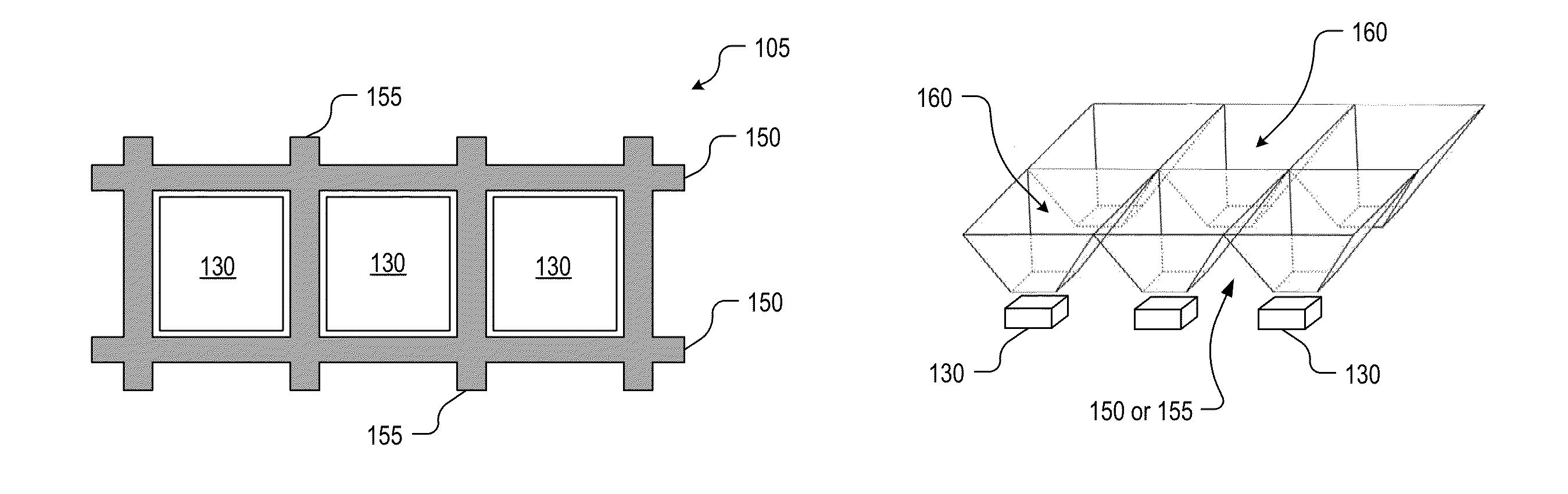 Image sensor having metal grid with a triangular cross-section