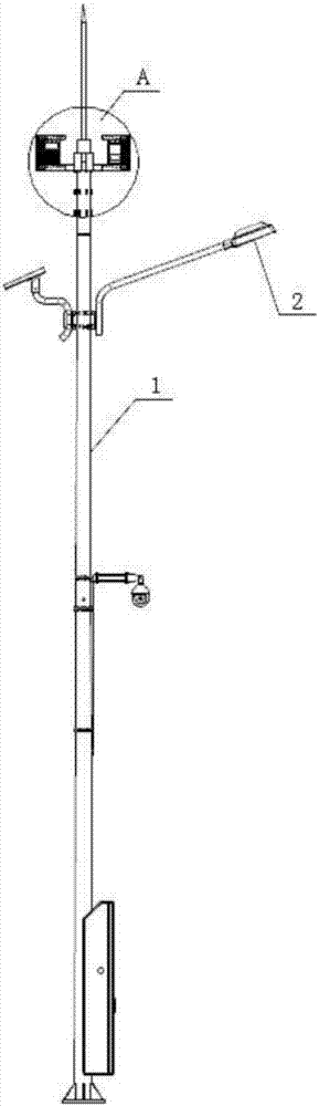 Street lamp with micro base stations