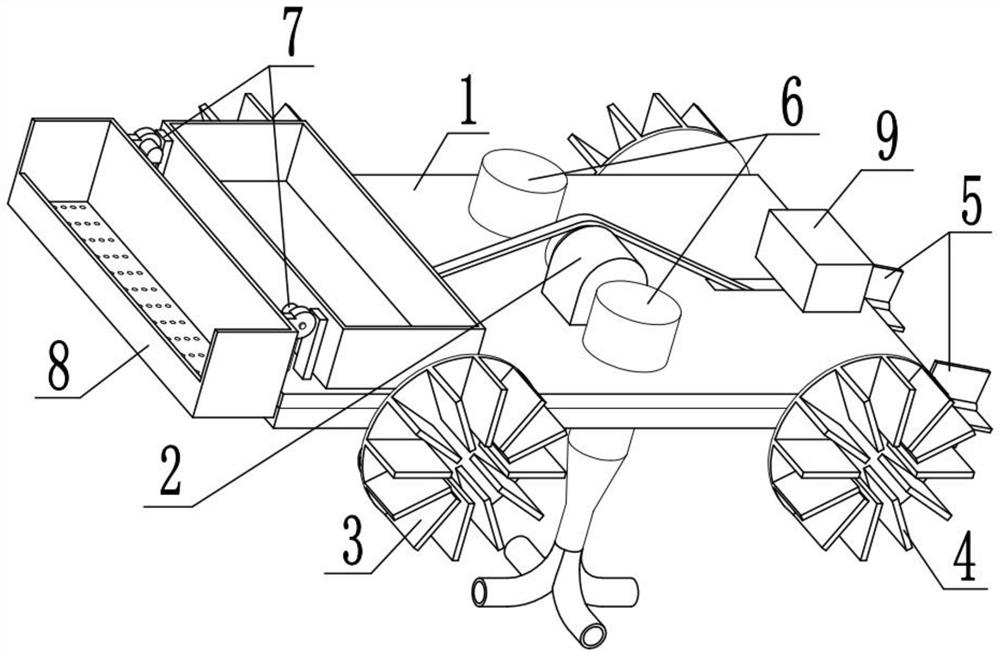 Efficient aeration device for flocculate cleaning