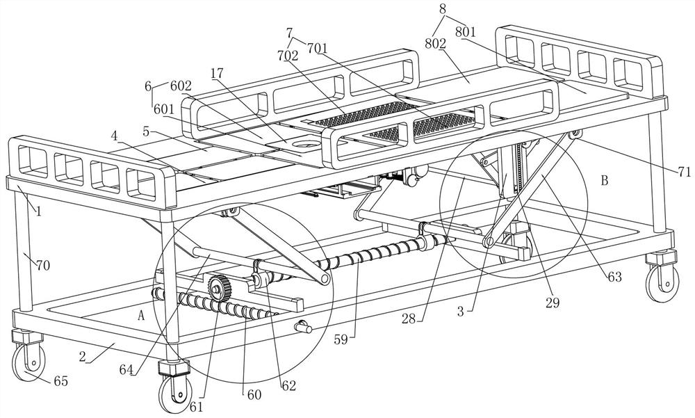 Auxiliary turnover device for nursing