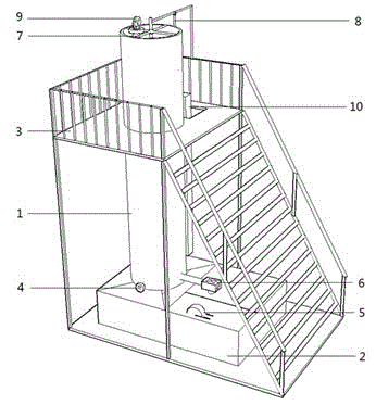 Water tank type multifunctional liquidometer automatic calibrating device