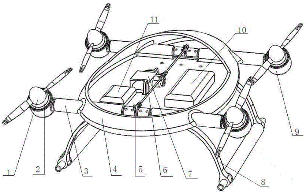 A tilting quadrotor aircraft