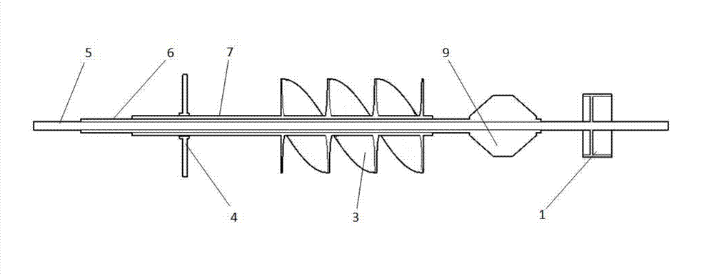 Rotational flow stopping block type pulverized coal concentrator