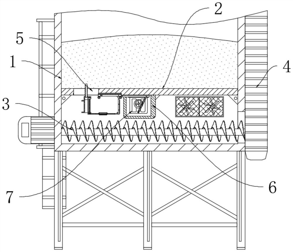 Dry type storage device for livestock immunity enhancing feed production