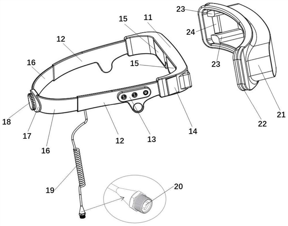 Paratrooper combat situation visualization equipment