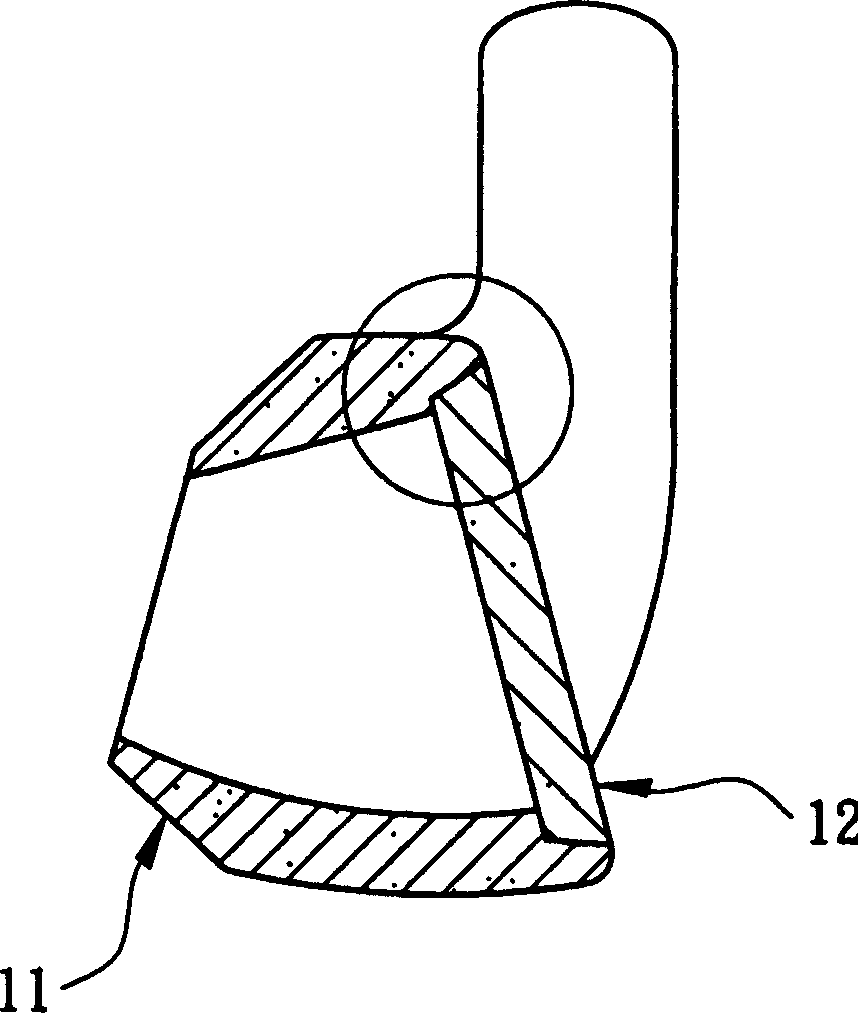 Golf club head and its wax mold making method