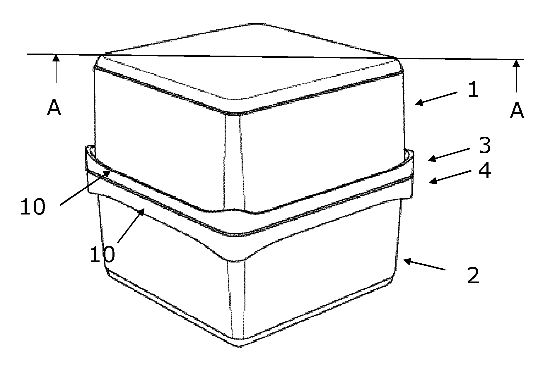 Packaging split in parts