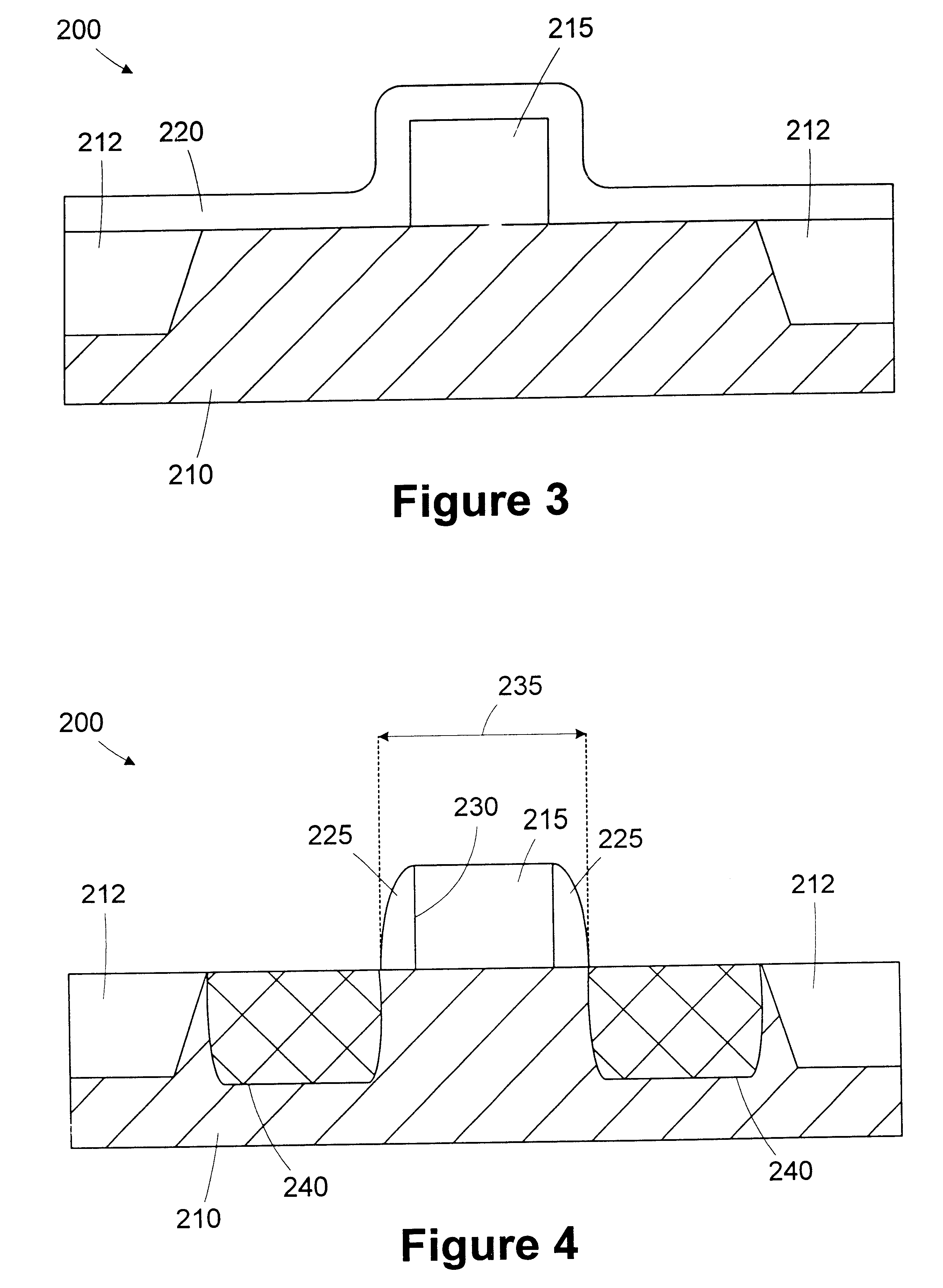 System for controlling transistor spacer width