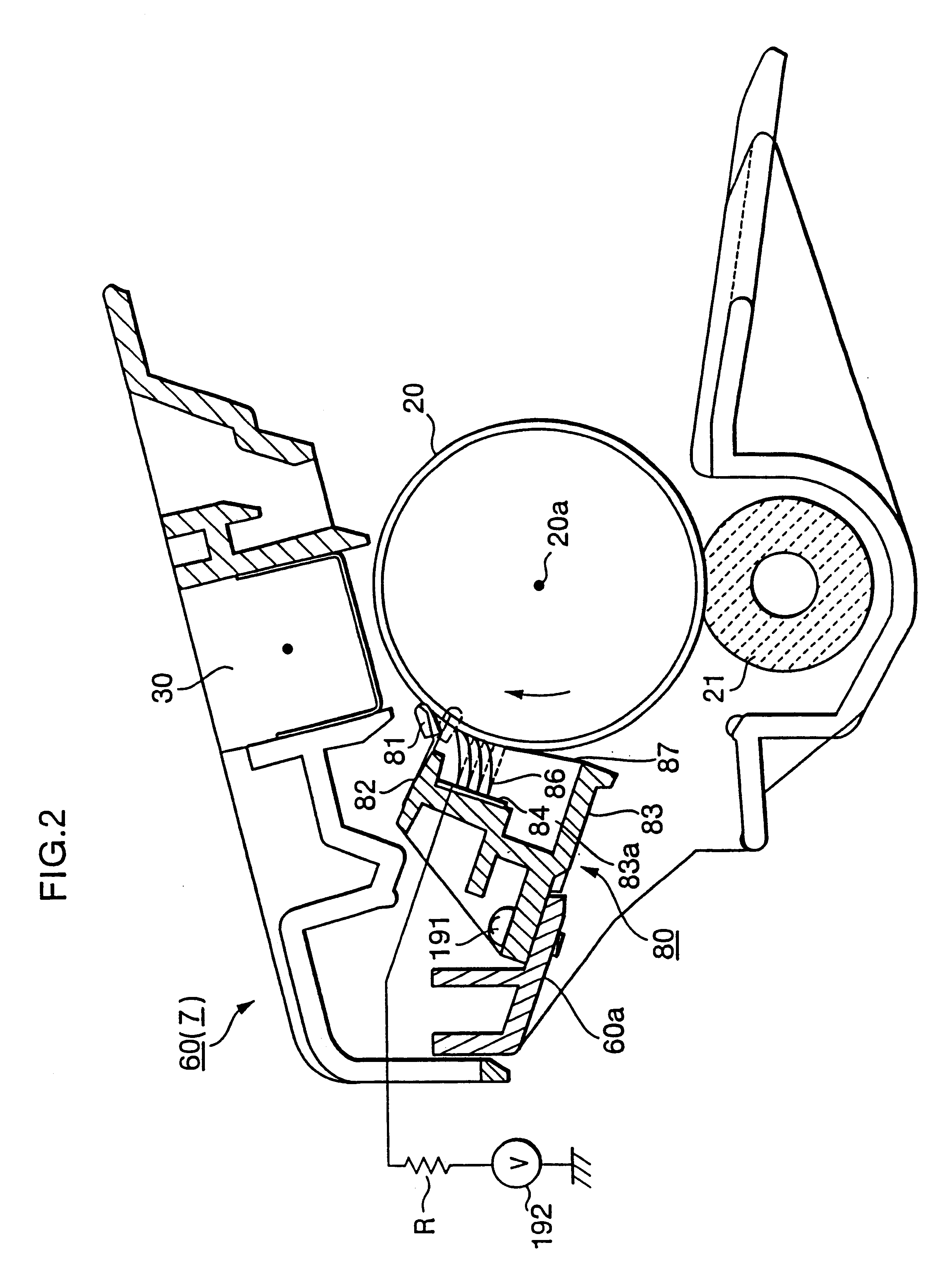 Image forming apparatus having an electrically charged paper dust removing brush