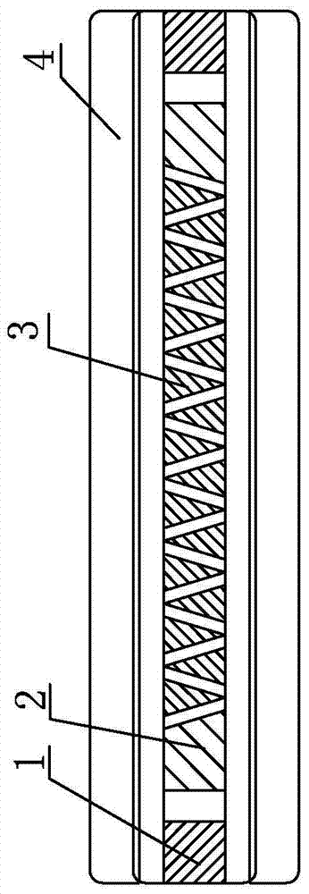 Ceramic-based pyramid lattice structure type composite material preparation mold