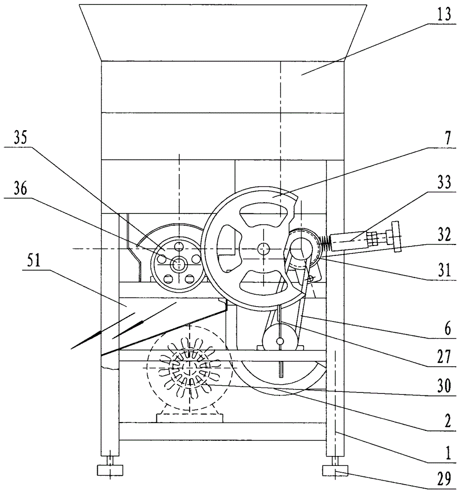 Corn hulling and threshing combination machine