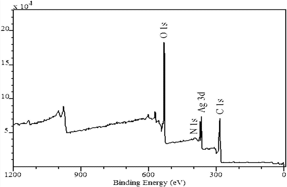 Preparation method for skin adhering type nano-silver ion anti-microbial dressing