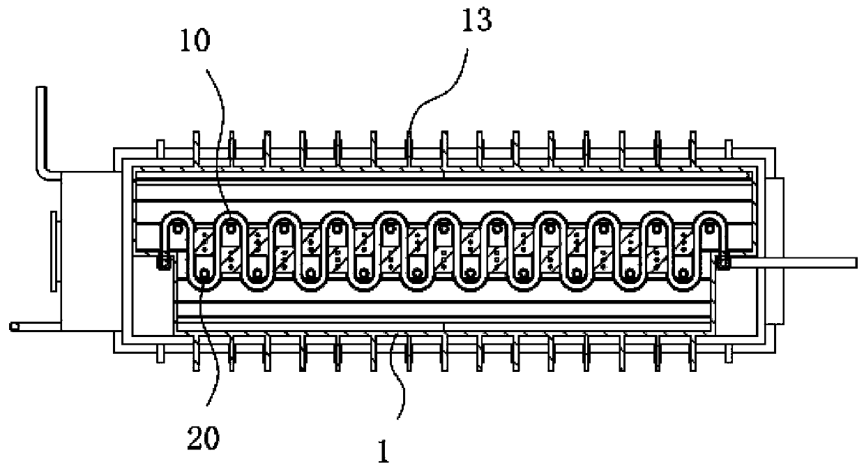 Vertical water-cooling heat dissipation device