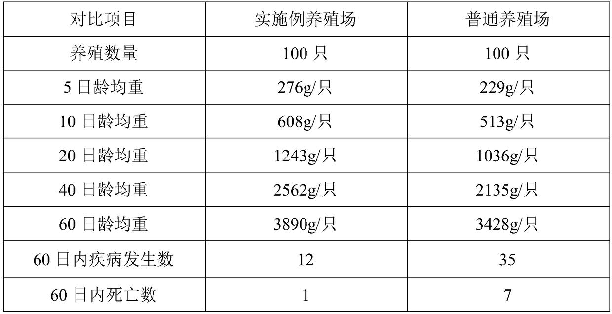 Breeding method for fast growth of geese