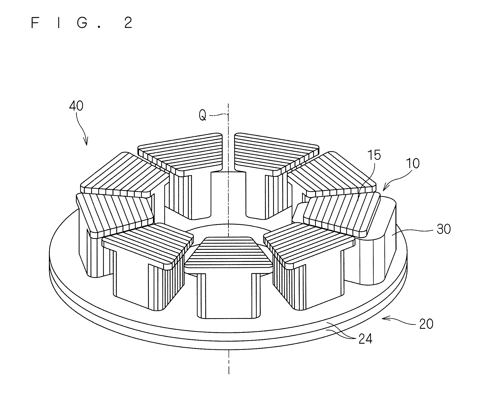 Armature core, armature, rotary electric machine and compressor